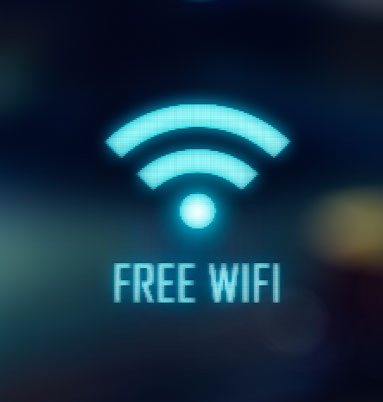 Free wifi blue logo