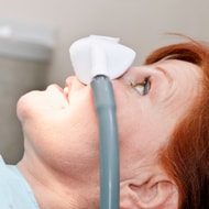 Sedation Dentistry Patient with Mask on