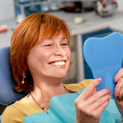 woman at the dentist