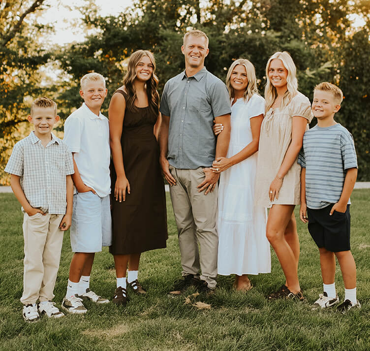 Dr. Tanner Hunsaker and his family